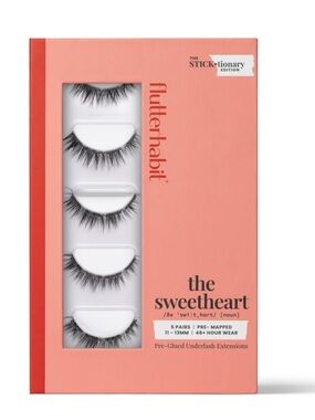New FlutterHabit STICKtionary Sweetheart Self Adhesive Eyelashes Kit